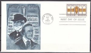 United States, Scott cat. 2054. Metropolitan Opera, Verdi. First day cover. ^