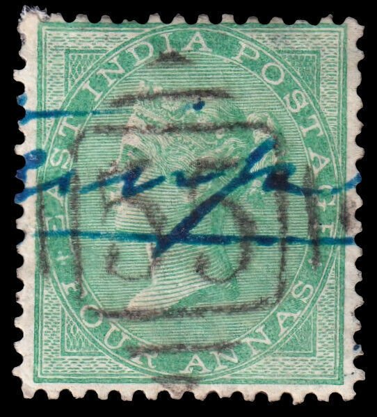 India Scott 24 (1865) Used G-F, CV $25.00 C