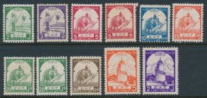 Burma 1943 SG J89-J97 with colour varieties Mint Hinged Japanese Occupation