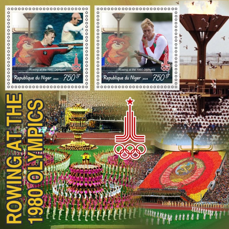 Stamps. Olympic Games. Rowing  8 sheets perforated