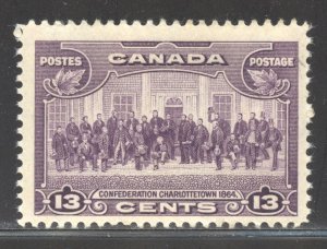 Canada Scott 224 MNHOG - 1935 Confederation Conference - SCV $12.50