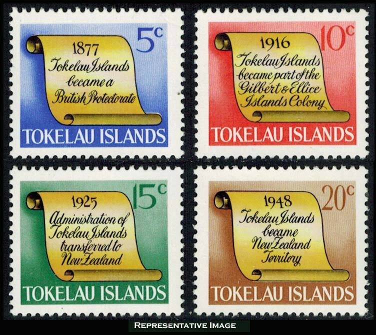 Tokelau Scott 16-19 Mint never hinged.