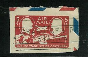 USA Scott #UC17 Cut Square Used