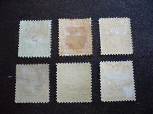 Stamps - Cuba-Scott# 221-226 -Mint Hinged Set of 6 Stamps- Surchaged Overprinted