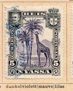 Nyassa 1901 Early Issue Fine Used 5r. NW-238417