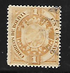 BOLIVIA 40 USED COAT OF ARMS 1894