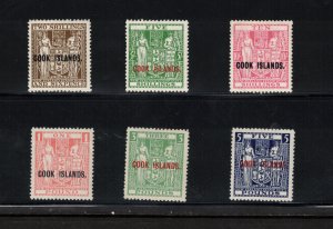 Cook Islands #124a - #126c (SG #131w - #136w) Very Fine Never Hinged Set