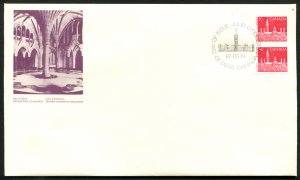 953 Canada 36c Parliament coil pair Official FDC