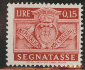 San Marino Scott J67 MH* 1945 postage due similar centering