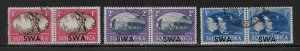 South West Africa 153-155 WWII Peace set Used