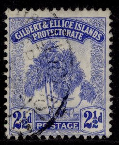 GILBERT AND ELLICE ISLANDS GV SG11, 2½d blue, FINE USED. Cat £16.