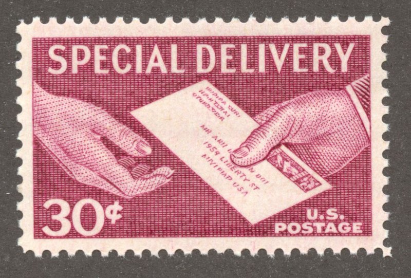 United States Scott E21 MNHOG - 1957 30c Special Delivery Issue - SCV $0.50