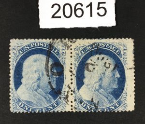 MOMEN: US STAMPS # 24 USED POS.69-70R8 LOT # 20615