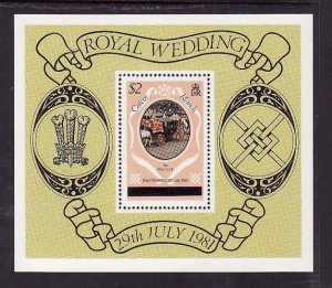 Caicos-Sc#11- id9-unused NH sheet-Royal Wedding-Princess Diana-1981-