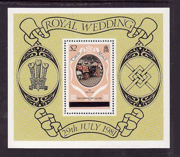 Caicos-Sc#11- id9-unused NH sheet-Royal Wedding-Princess Diana-1981-