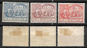 NETHERLANDS STAMPS 1907, Sc.#87-89, MH