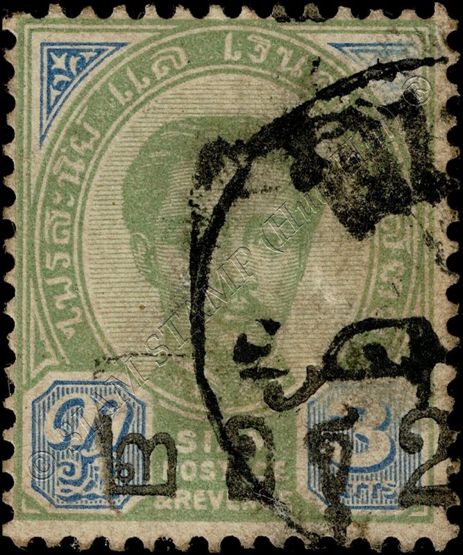 Freimarken aus 1889, mit schwarzem Wertaufdruck (18A-I-III-I) -GESTEMPELT G(II)-