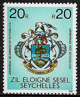 Seychelles - Zil Elwannyen Sesel #16 MNH Stamp - Coat of Arms