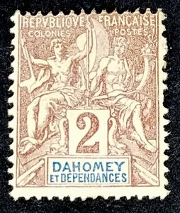Dahomey #2 Unused FVF  2021 CV $1.60....(XSP4)