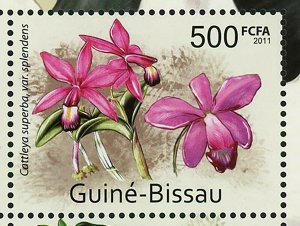 Orchids Stamp Cattleya Chocoensis Aerides Guinquevulnerum S/S MNH #5542-5545