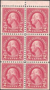 554c Mint,OG,NH... Booklet Pane... SCV $12.00... VF/XF