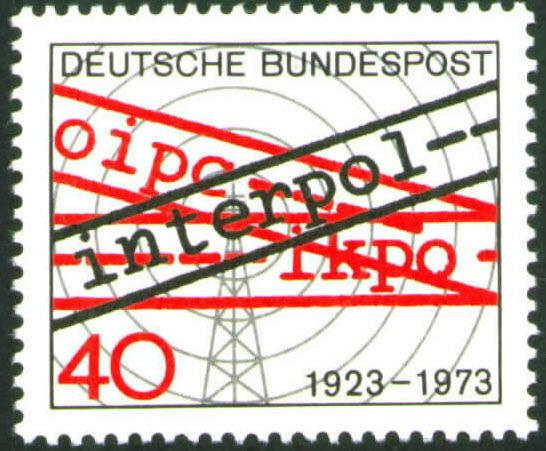 Germany Scott 1103 MNH** 1973 Interpol stamp