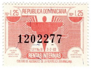 (I.B) Dominican Republic Revenue : Judicial Duty 1.25P
