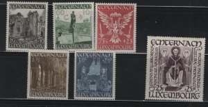 LUXEMBOURG  B137-B142   MINT HINGED SET