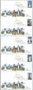 #4146-50 Pacific Lighthouses Edken FDC Set