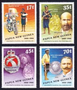 Papua NG Centenary of Constabulary 4v SG#571/74 SC#691-94 MI#567-70