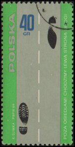 Poland 1693 - Cto - 40g Walk at Left (1969)