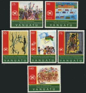 Vanuatu #658-663 Anniversaries Independence UN Postage Stamps 1995 Mint LH