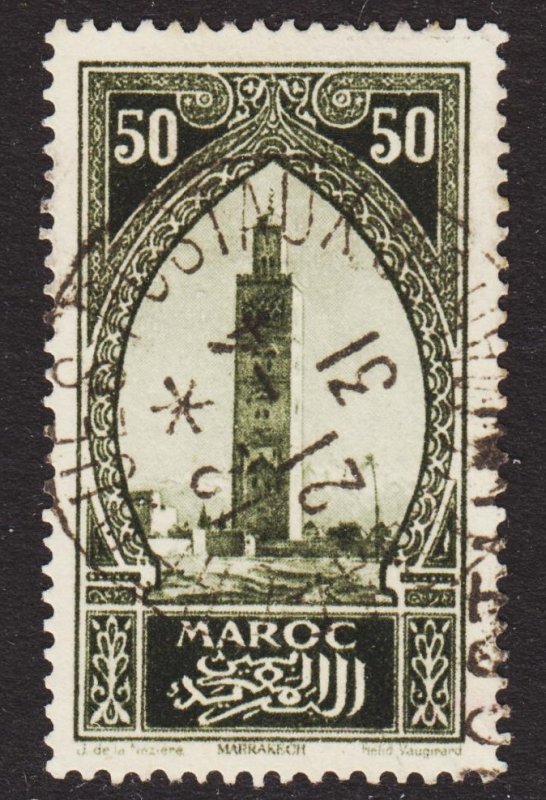 French Morocco Scott 105 VF used with a splendid SON cds.