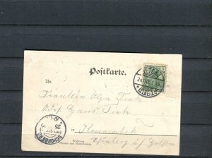 GERMANY; 1900 early Illustrated SEEPOST CARD fine used item, Altona