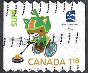 Canada #2309 $1.18 2010 Olympics - Sumi mascot (2009). Used.