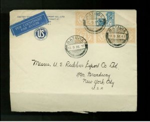 1935 Batavia Netherlands Indies Rubber Industry Cover