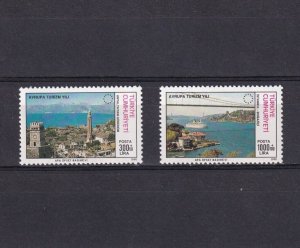 SA08c Turkey 1990 European Tourism Year mint stamps