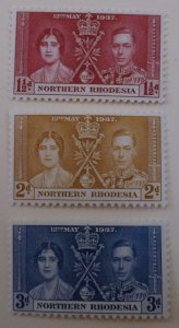 Northern Rhodesia 22-24 MNH  Cat $0.95 Royalty Topical Full Set