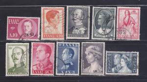 Greece 604-607, 609-613, 615 U Royalty (B)