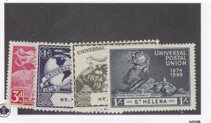 ST HELENA (LOT MK1024) #132-135 VF-MH UNIVERSAL POSTAL UNION   CAT VALUE  $6