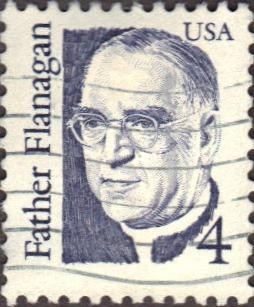 US Used 4 cent Scott# 2171a Father Edward Flanagan VF