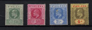 St. Helena KEVII 1902-10 mint (MH) collection to 4d WS36453