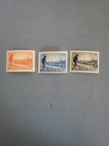 Stamps Australia Scott #142a-4a never hinged