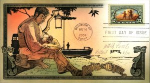 #3854 Lewis and Clark Artist Proof Bevil FDC
