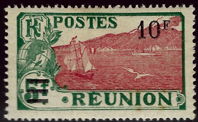 Reunion Sc #120 Mint OG F-VF hr...French Colonies are Hot!