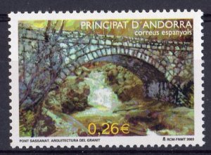 Andorra (Spanish) 2003 Sc#288 SASSANAT BRIDGE (1) MNH