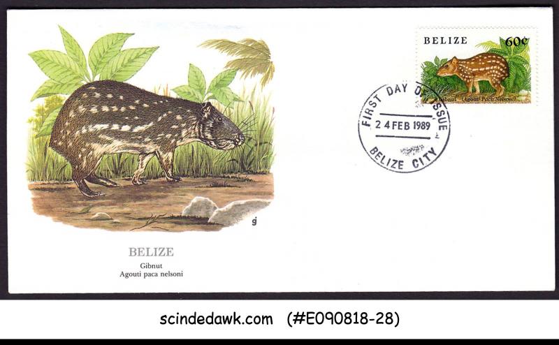 BELIZE - 1989 GIBUNT / ANIMALS - FDC