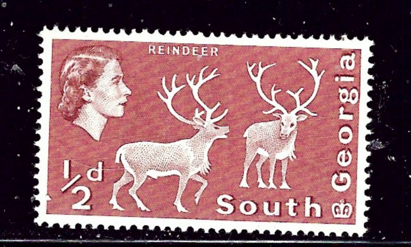 South Georgia #1 MNH 1963 Reindeer