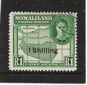 SOMALILAND 1951 1s on 1R SG 132 FINE USED