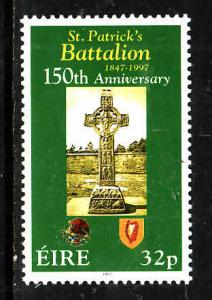 Ireland-Sc#1085-unused NH set-St. Patrick's Battalion-1997-